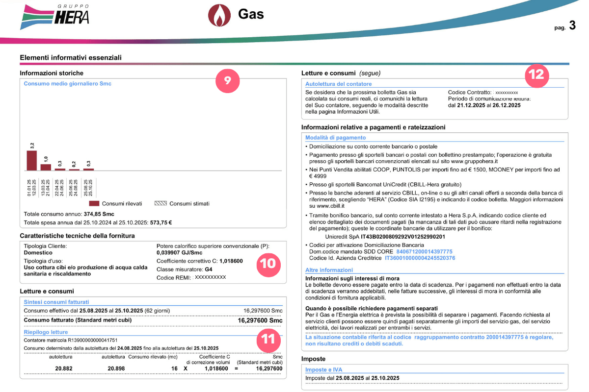 Bolletta Hera consumi
