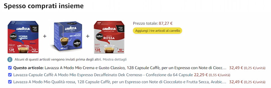 Amazon bundle caffè