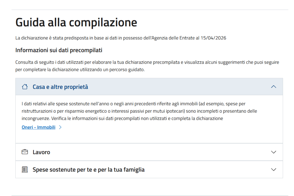 guida compilazione 730 2026