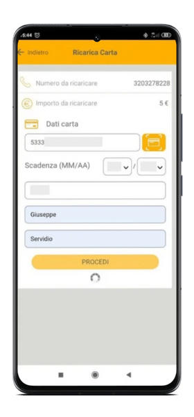 Ricarica Kena Mobile app 