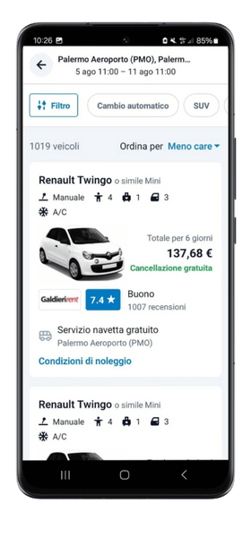 Discovercars app