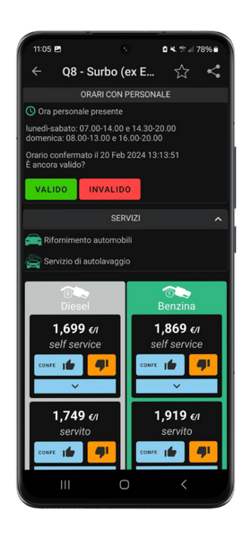 Prezzi Benzina app