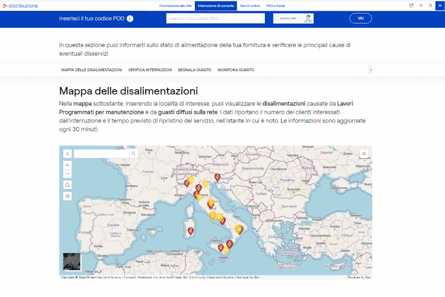 e-distribuzione assistenza online