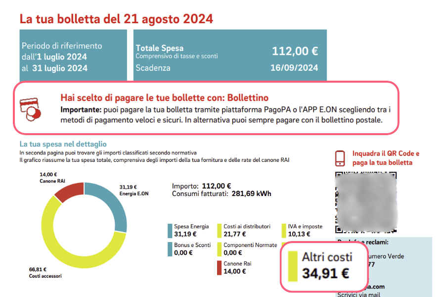 bolletta eon stg dettaglio costi