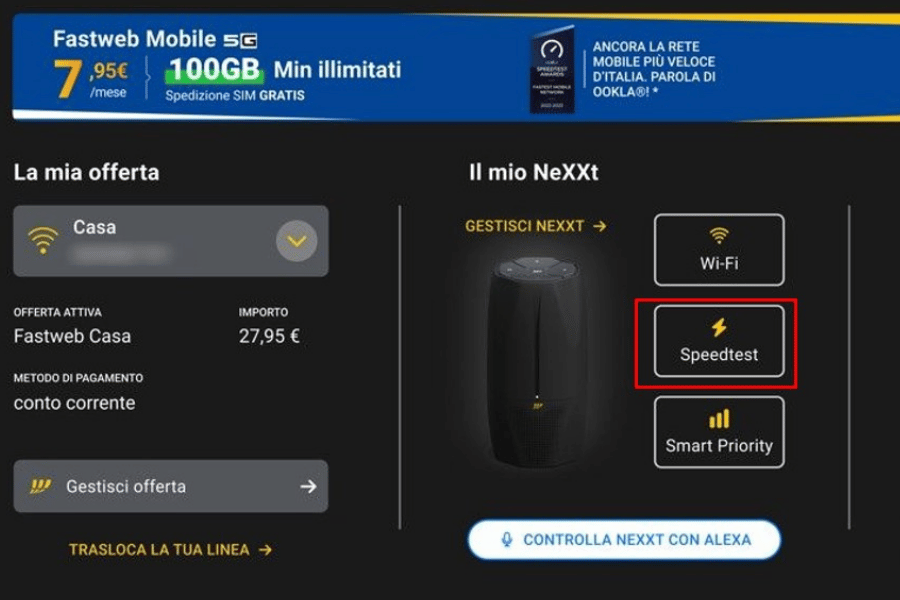 speedtest fastweb
