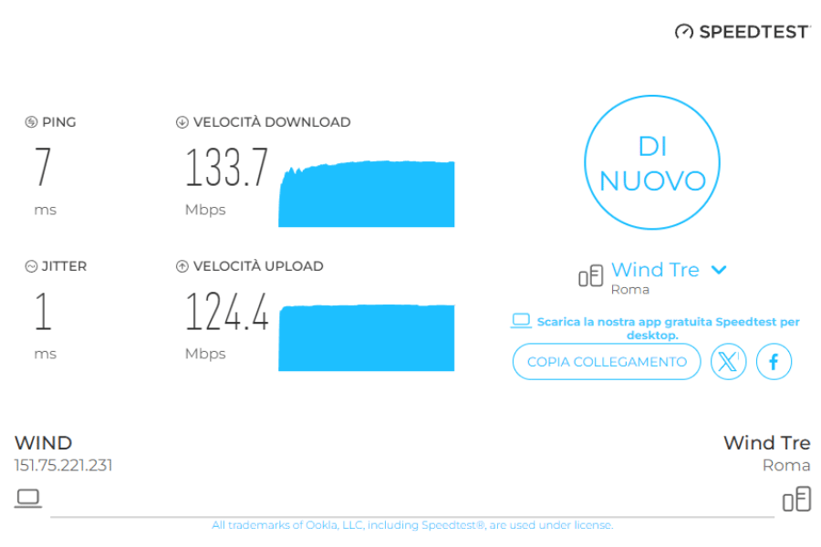 speedtest windtre