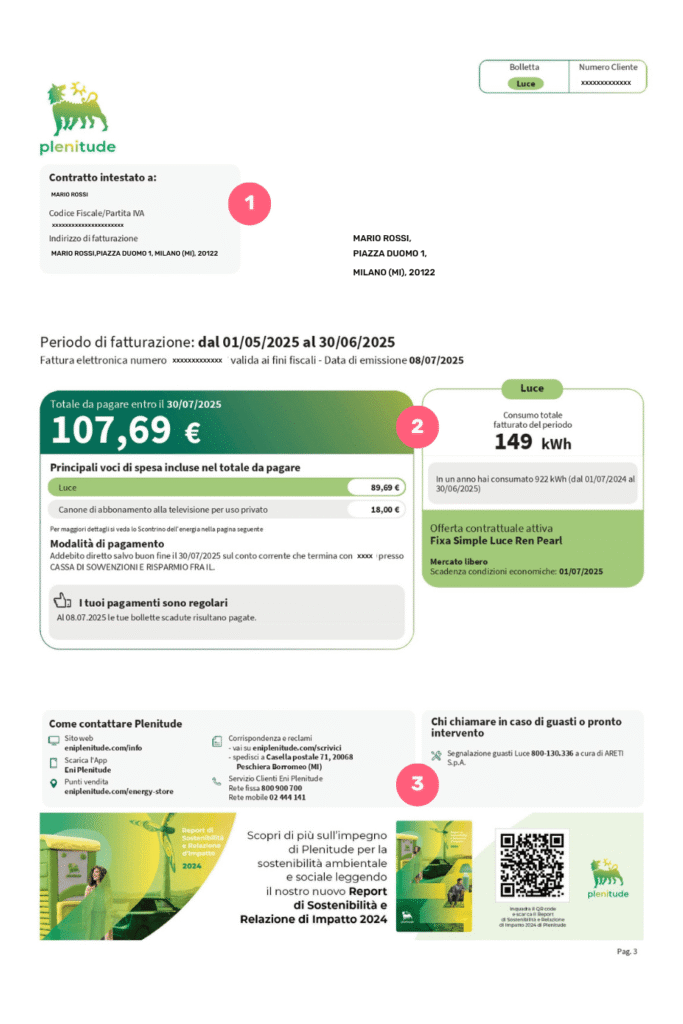 Eni plenitude bolletta