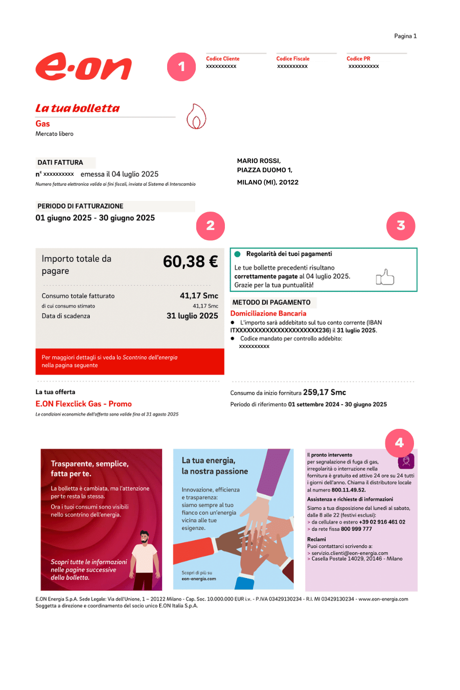 Nuova Bolletta E.ON