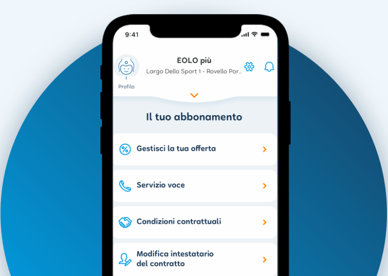 Area clienti EOLO app