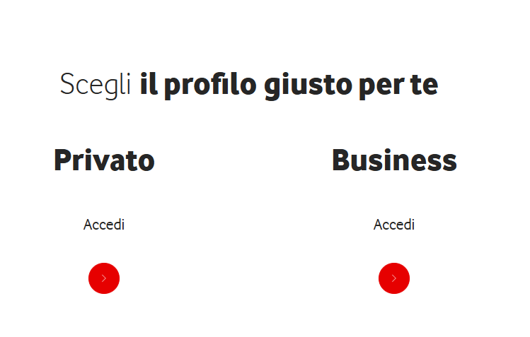 Area clienti Vodafone accesso
