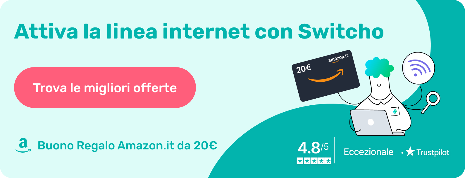 risparmia sulle bollette con switcho Attiva la migliore offerta internet